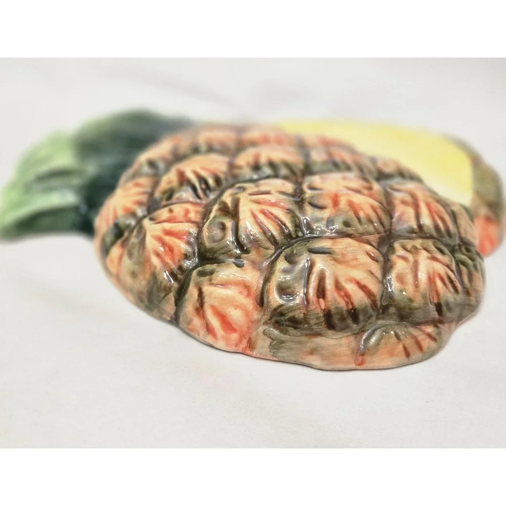 3 Vintage Hand Painted Ceramic 3D Fruit Wall‎ Hanging Home Decor 7 - 8 Inches